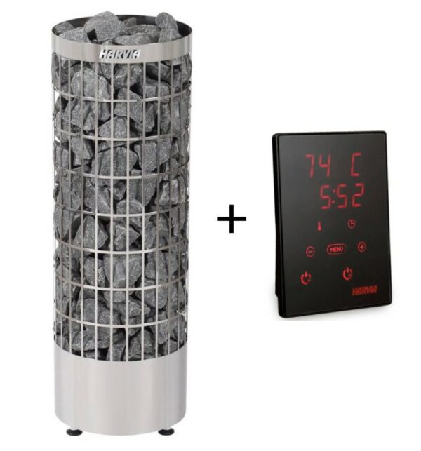 Harvia PC XE Sauna Heater + Xenio Control Panel.