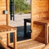 Balcony of the Natural Barrel Sauna.