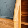 Roof Shingles on a Thermo Natural Outdoor Sauna.