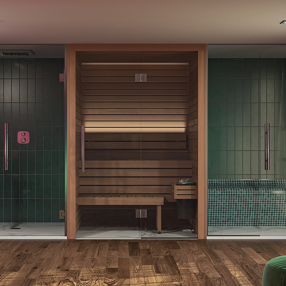 Cala Sauna in a room.