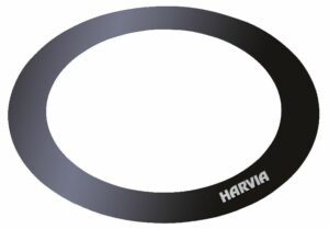Black Steel Embedding Flange for Harvia Cilindro PC70/90 Sauna Heater