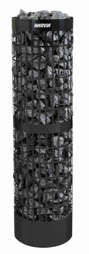 Harvia Cilindro Pro PC100E/135E Electric Sauna Heater – Black Steel