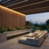 Intense Thermo-modified European Spruce Castellated Cladding – Outdoor Timber Wall