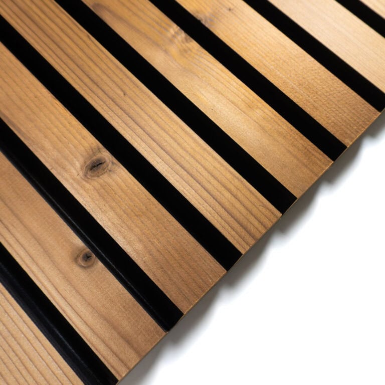 Thermo-modified European Spruce Castellated Cladding – Stripes CAR10