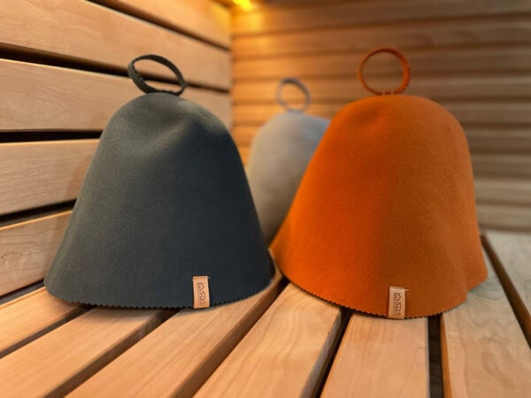 Premium Adjustable Sauna Hat – 100% Sheep’s Wool