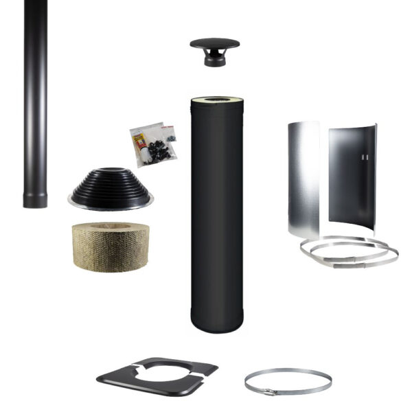 Harvia 1500mm Chimney + Assembly Kit.