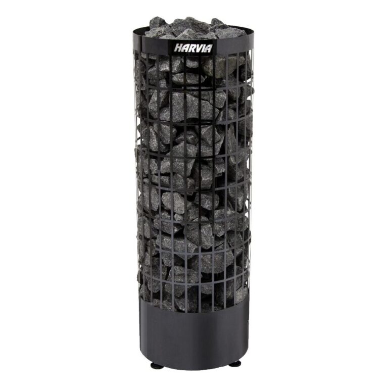 The Harvia Cilindro PC E Sauna Heater Black.