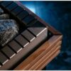 Rocks in the Harvia Qube 90 Sauna Heater.