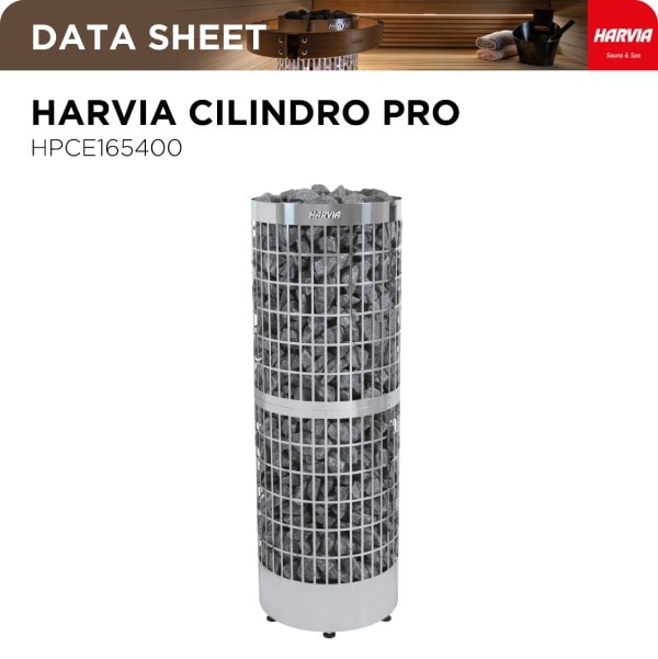 Harvia Cilindro Pro PC165E/200E - Datasheet