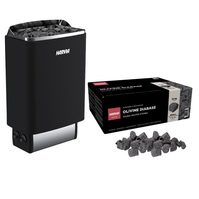 Harvia Top Steel Electric Sauna Heater Package.