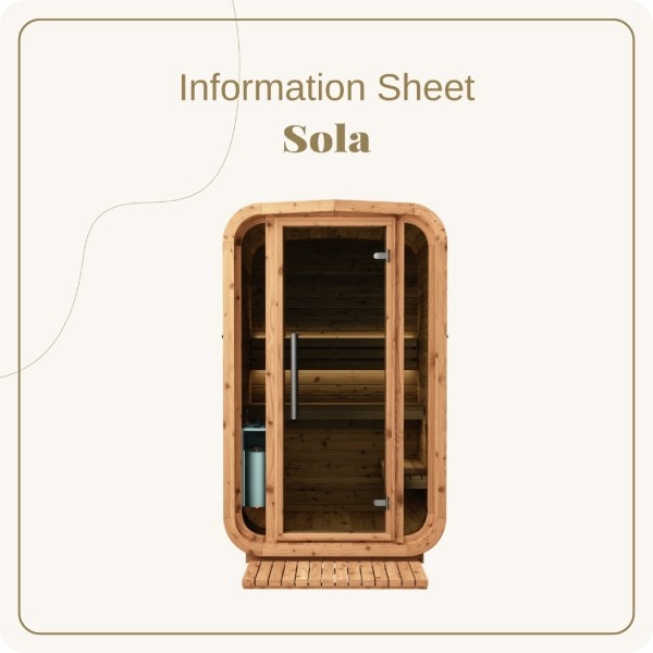 Image from the Sola Sauna Information Sheet.