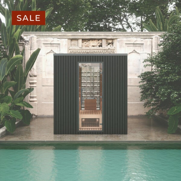 'Garda' Black Outdoor Sauna