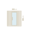 Diagram of the outside of the Garda Sauna.