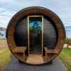 Black Luma Barrel Sauna
