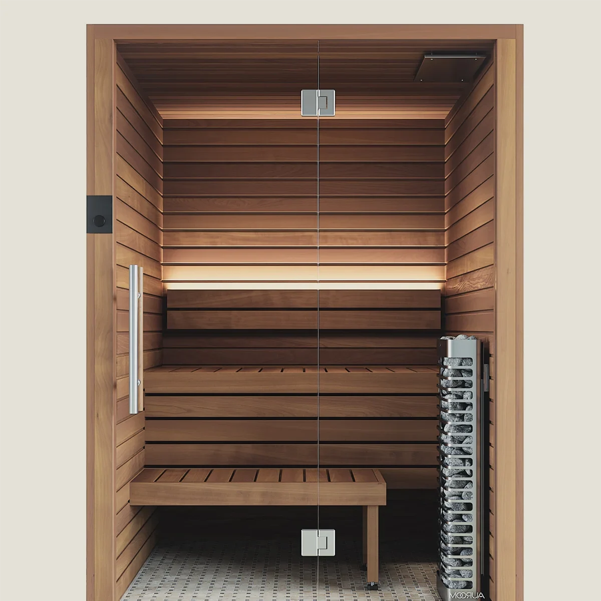 Cala Indoor Sauna with Full Glass Front