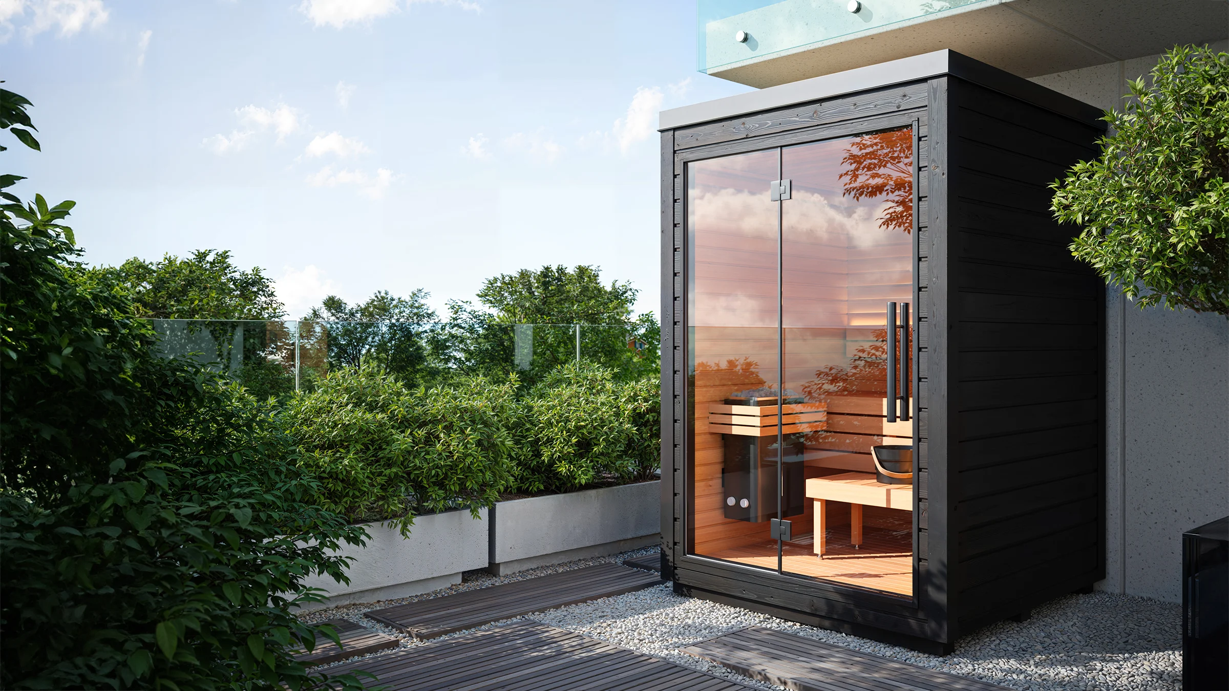 Small Mira Sauna Black | SDS Australia SDS Australia