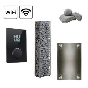 All items in the HUUM CLIFF Mini Sauna Heater Package.