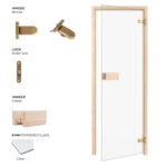 Thermory SaunaClassic clear kit door | SDS Australia SDS Australia