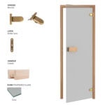 Thermory SaunaClassic greytinted kit door | SDS Australia SDS Australia