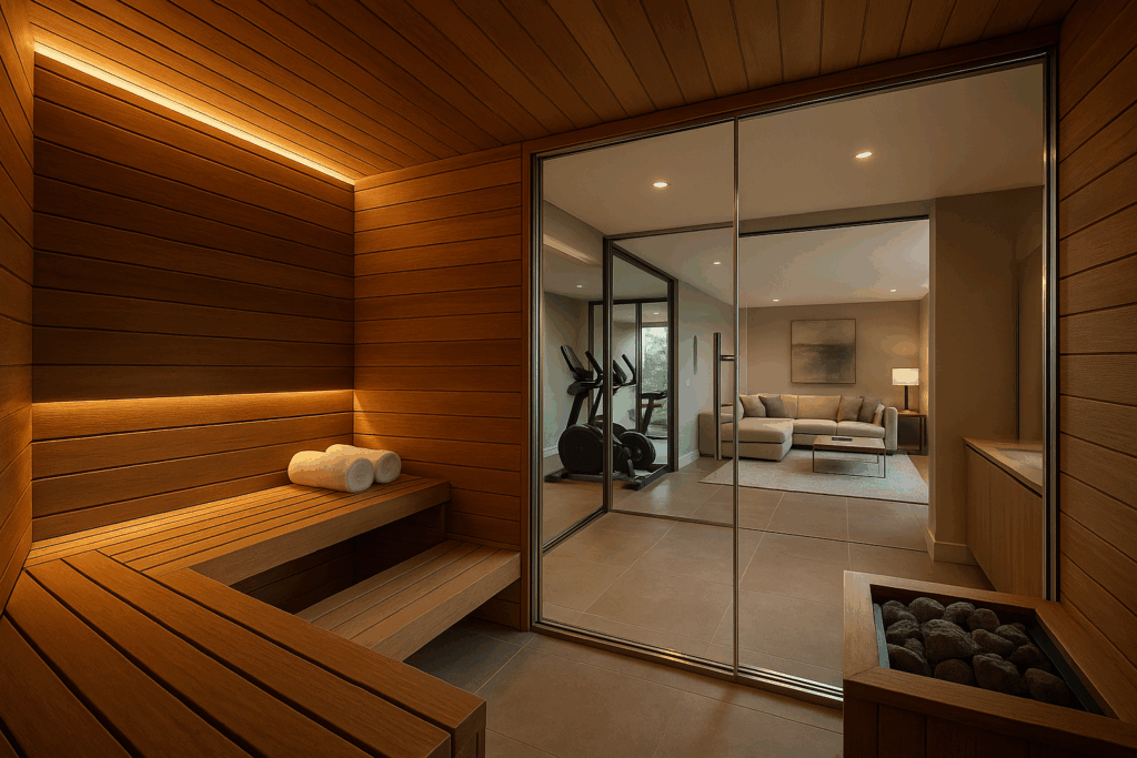 sauna design1 | SDS Australia indoor home sauna design and layout inspiration