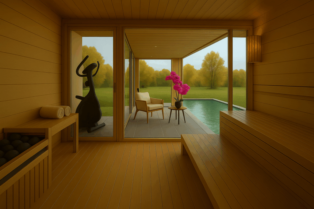 sauna design2 | SDS Australia home sauna design inspiration with a view of nature
