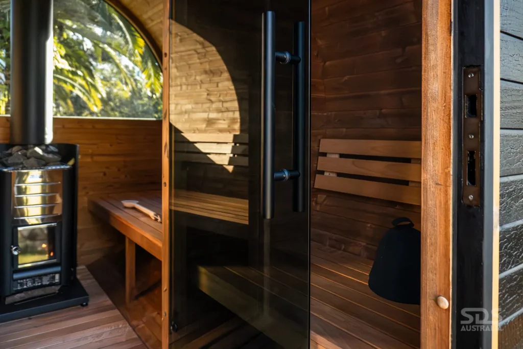 Halo Deluxe Barrel Sauna Internal Door