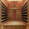 Infrared Panels in the Harvia Onyx Sauna.