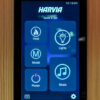 The control panel in the Harvia Onyx Infrared Sauna.