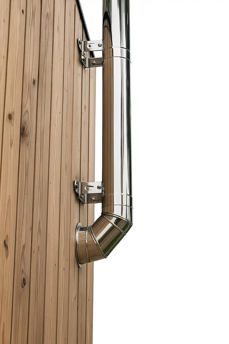 HUUM Chimney Set Rear Connection 1 | SDS Australia SDS Australia