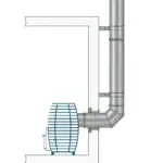 HUUM Chimney Set Rear Connection 3 | SDS Australia SDS Australia