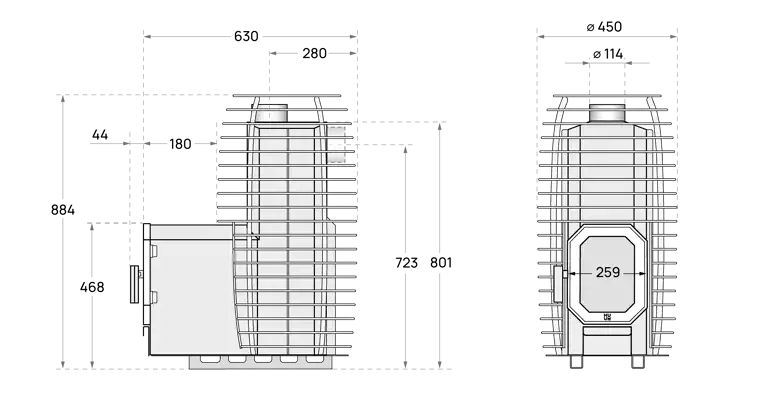 HUUM Hive Flow Mini LS Woodfired Sauna Heater 2 | SDS Australia SDS Australia