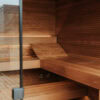 Inside the Aera Outdoor Sauna.