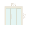 Measurements of Aera with Straight Benches