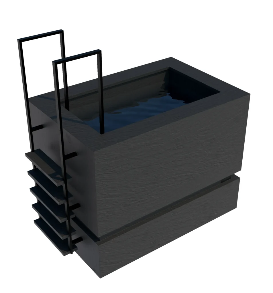 Thor Luxury Ice Bath Ardesia Nero