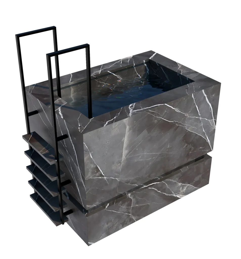 Thor Luxury Ice Bath Calacatta Black