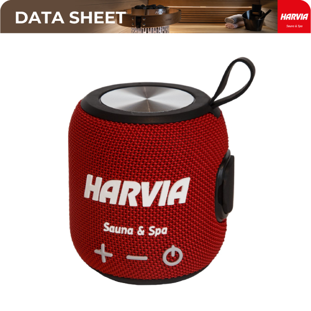 Harvia Red Sauna Speaker - Datasheet