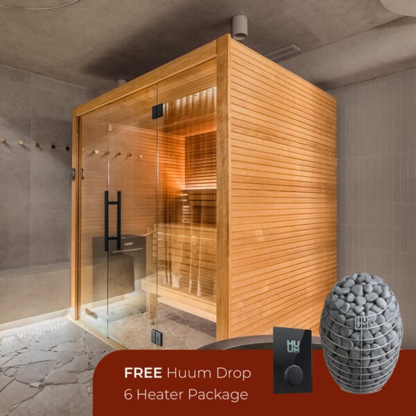 Sauna Room with Wooden Interior and Glass Door | SDS Australia SDS Australia