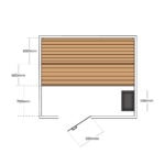DIY Kit MediumMedium DIY Sauna Kit floor plan drawing копия | SDS Australia SDS Australia