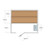 DIY KitsSmall DIY Sauna Kit floor plan drawing | SDS Australia SDS Australia